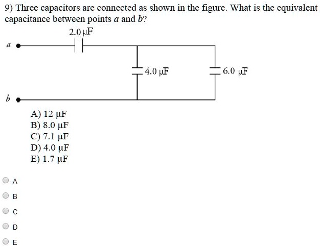 SOLVED: Three Capacitors Are Connected As Shown In The Figure. What Is ...