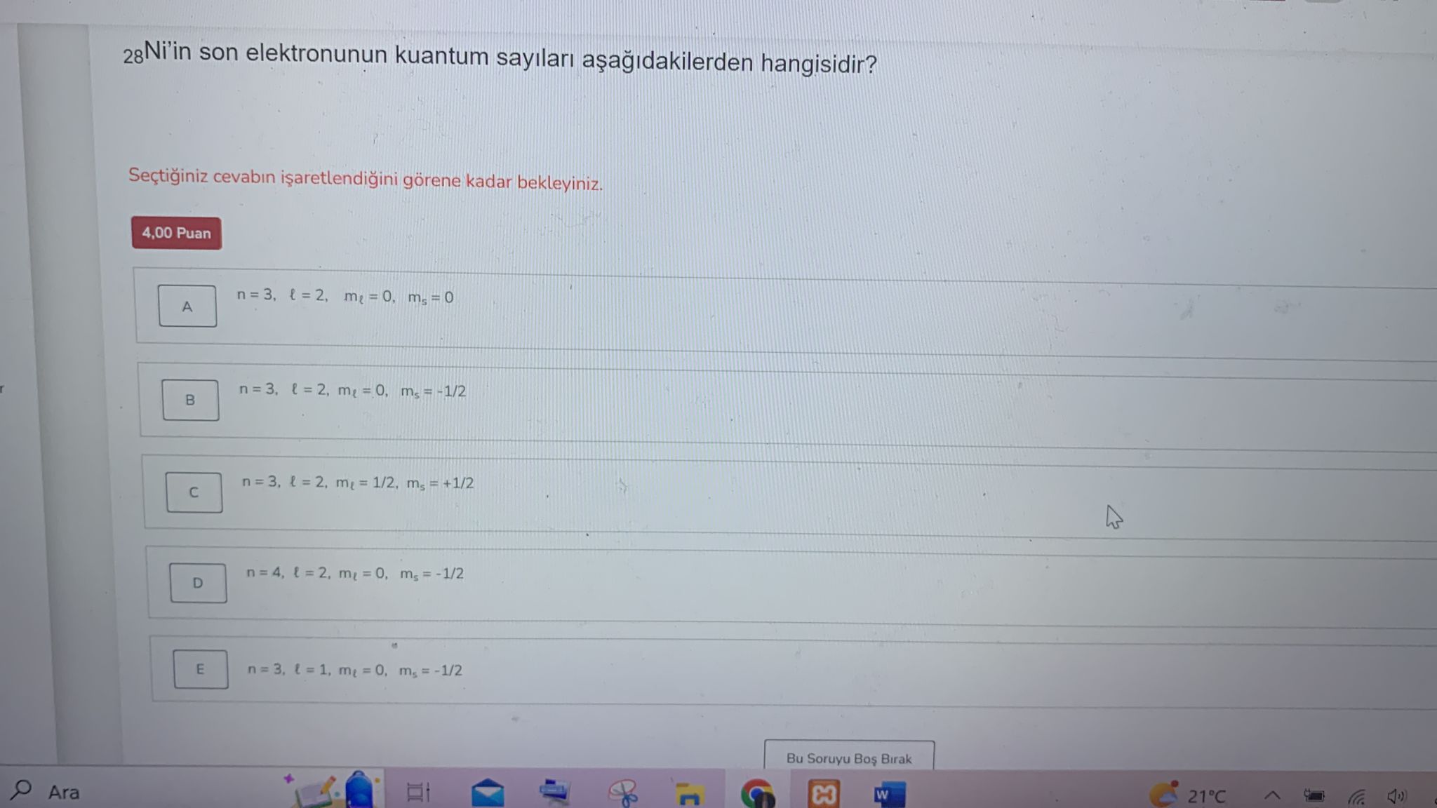 2-nni-in-son-elektronunun-kuantum-say-lar-a-a-akilerden-hangisidir