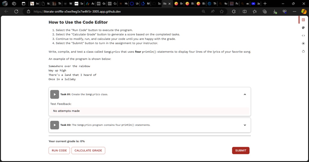 SOLVED: How to Use the Code Editor 1. Select the "Run Code" button to ...