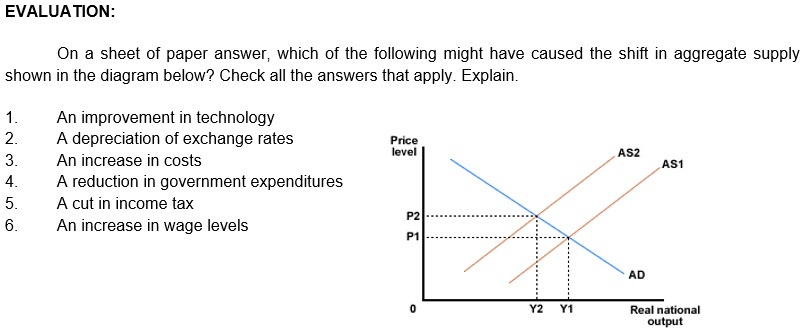 SOLVED: EVALUATION: On a sheet of paper answer, which of the following ...