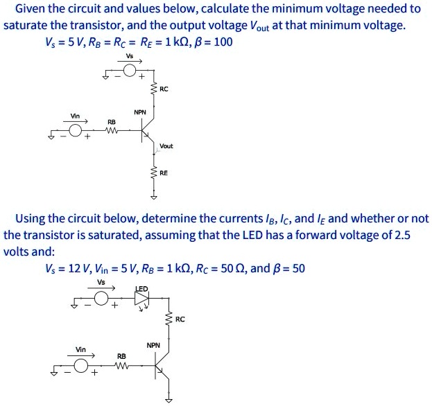 SOLVED This problem has 2 parts, A and B. Given the circuit and values