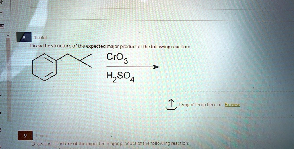 SOLVED:1 point Draw the structure of the expected major product ofthe ...