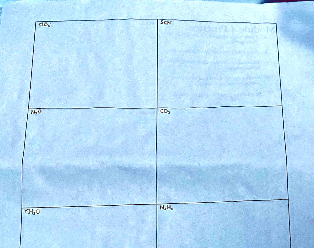 SOLVED: A. Draw the correct Lewis structure for each species. B. Find