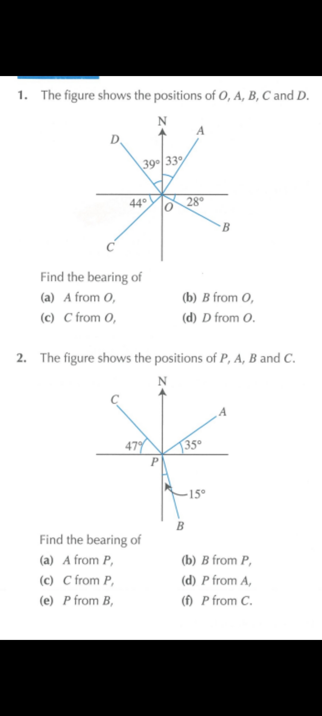 solved-1-the-figure-shows-the-positions-of-o-a-b-c-and-d-find-the