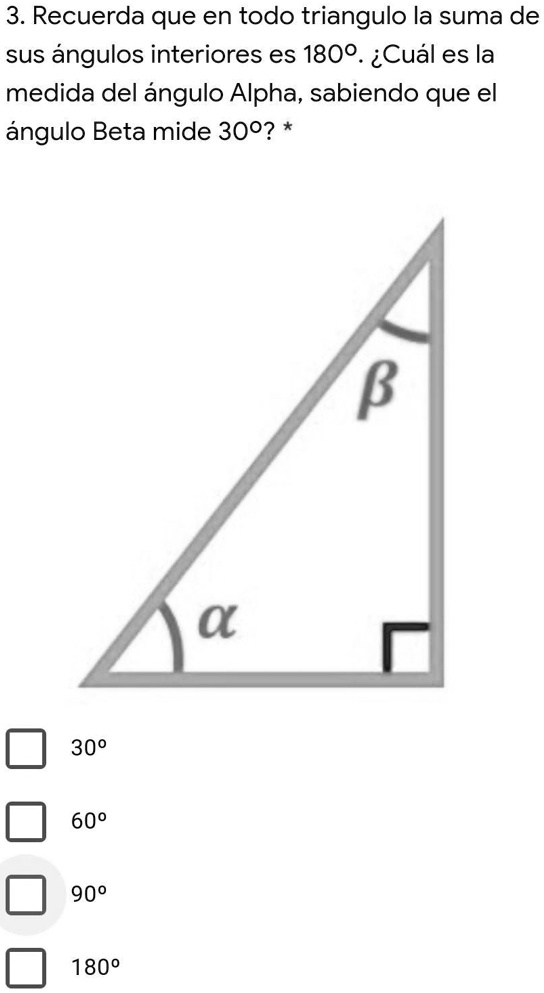 SOLVED: recuerda que en todo triángulo la suma de sus ángulos ...
