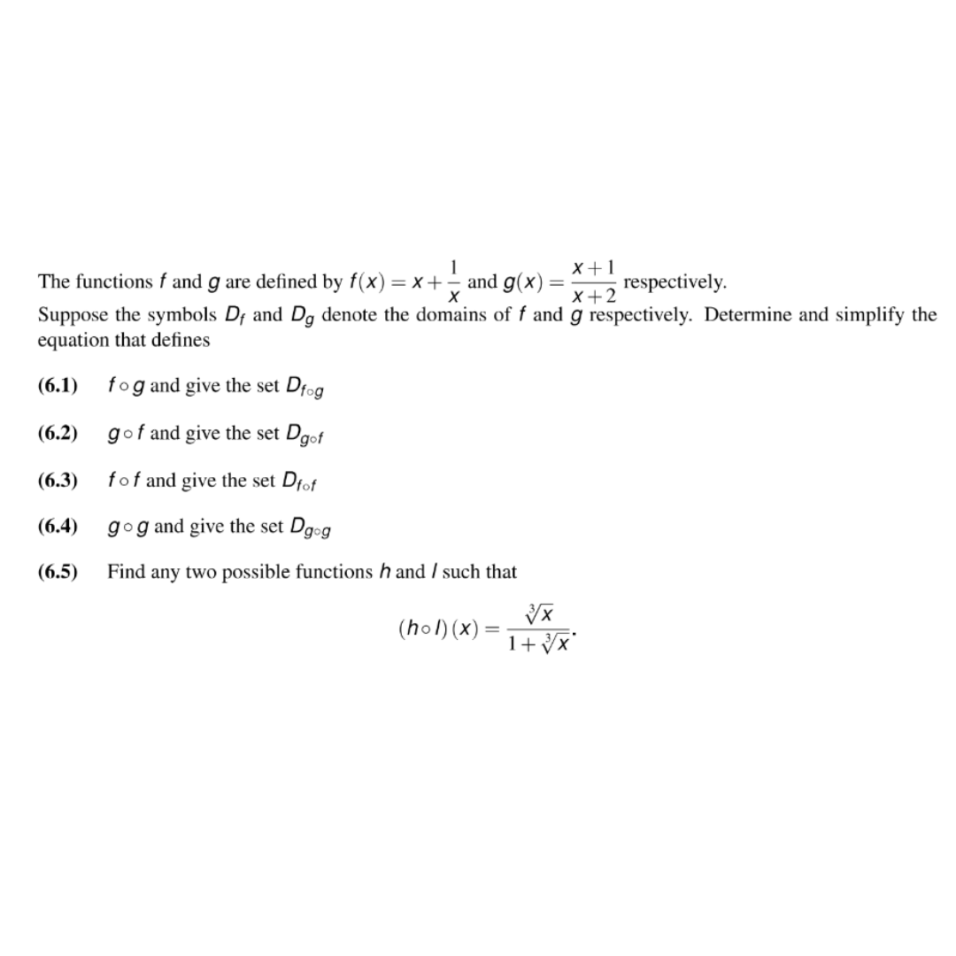 solved-the-functions-f-and-g-are-defined-by-f-x-x-1-x-and-g-x