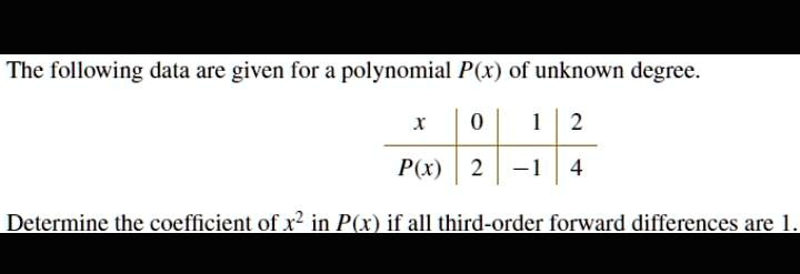 degree of polynomial px x x 2 1 is