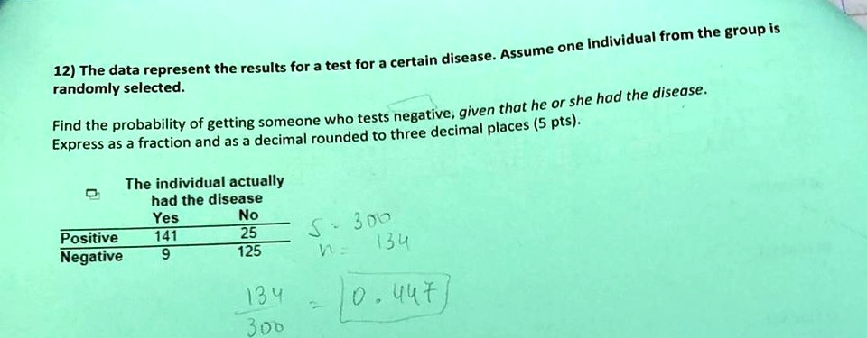 SOLVED: Individual - from the group is one 12) The data represent the ...