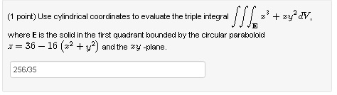 SOLVED:point) Use cylindrical coordinates evaluate the triple integral ...