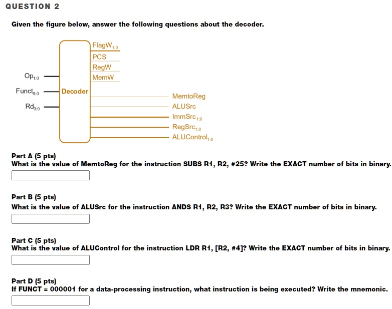 SOLVED: Can you help me solve this problem with steps? QUESTION 2 Given ...