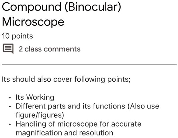 BIOLAB - Microscope Monoculaire