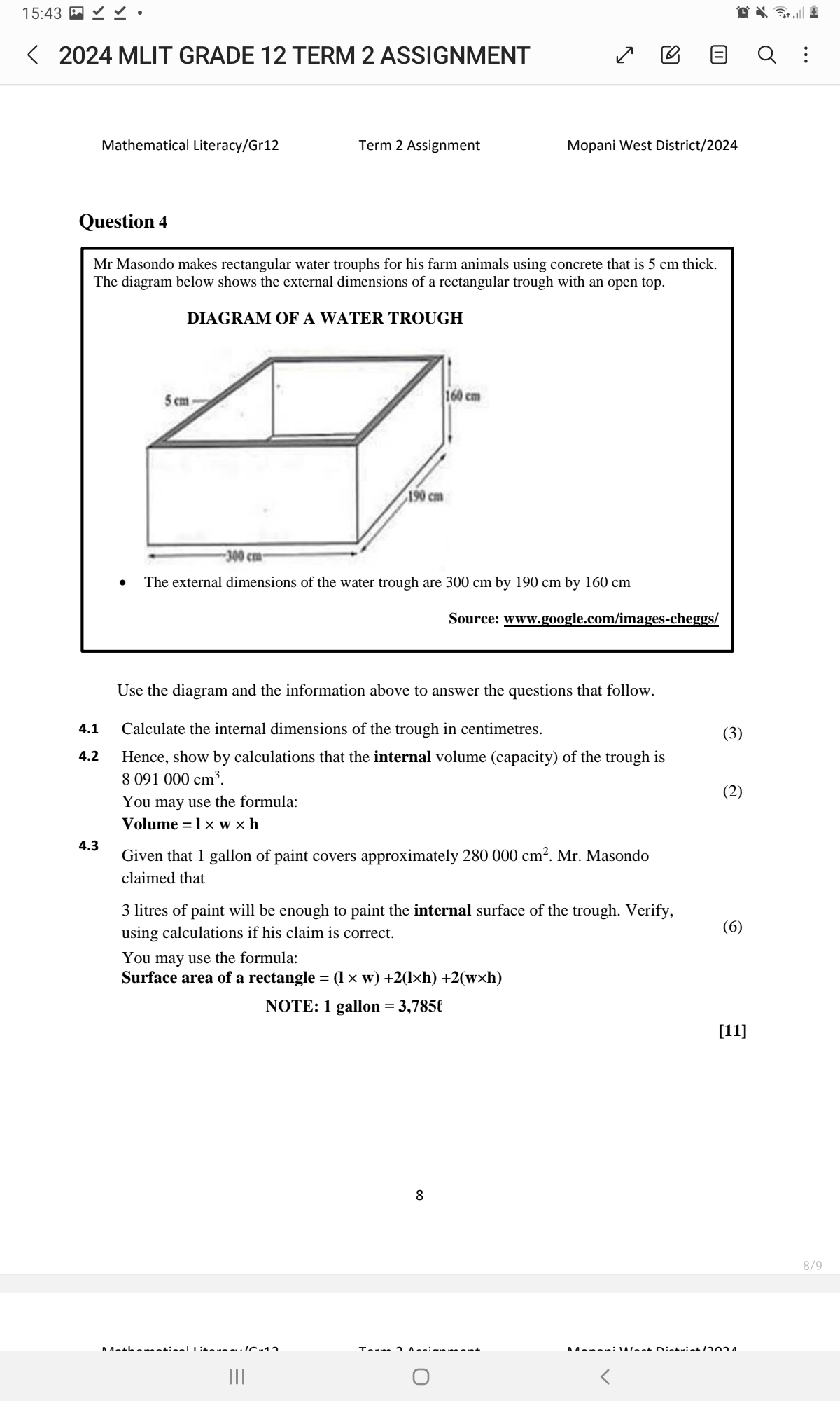 15:43 2024 MLIT GRADE 12 TERM 2 ASSIGNMENT Mathematical...