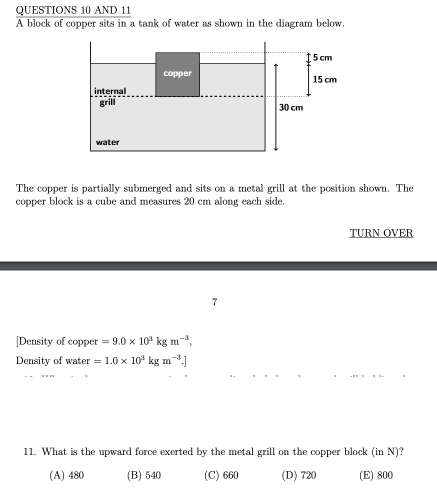 solved-questions-10-and-11-a-block-of-copper-sits-in-a-tank-of-water