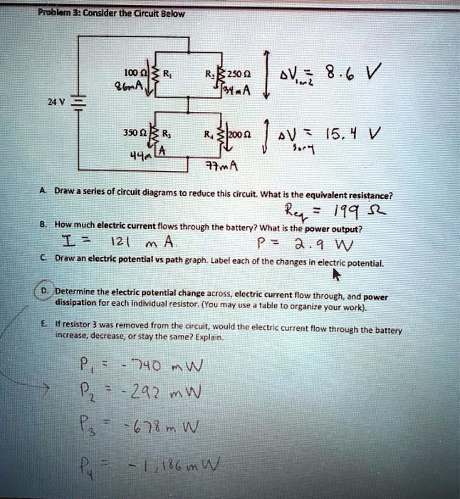 SOLVED Preakm 3 Conslder The Circult Belw N I00 N Q6 A N RKzson Si 8 