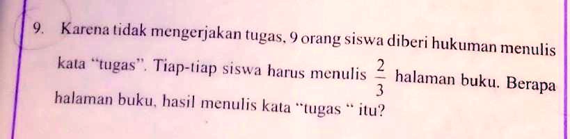 SOLVED: Plis Ya Kak Jawab Dengan Caranya Karena Lidak Mengerjakan Tugas ...