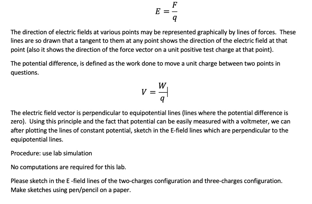 SOLVED:F E = b The direction of electric fields at various points may ...