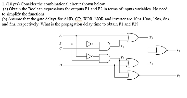 VIDEO solution: Consider the combinational circuit shown below: (a ...