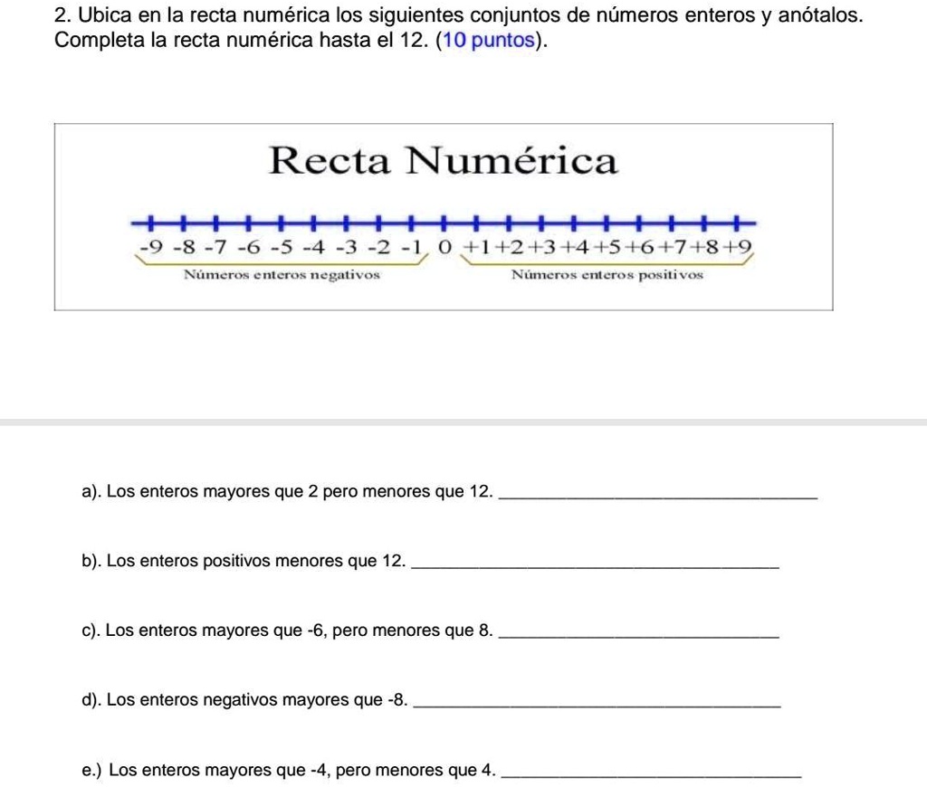 Solved Ayuda Pls Doy Corona Y Pnts Ubica En La Recta Num Rica