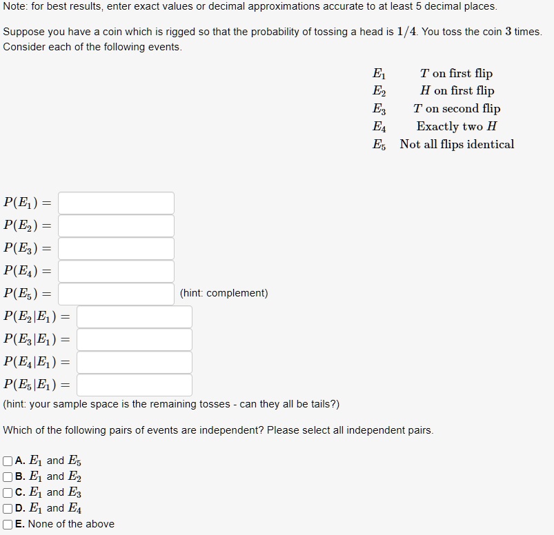 SOLVED Note For best results enter exact values or decimal