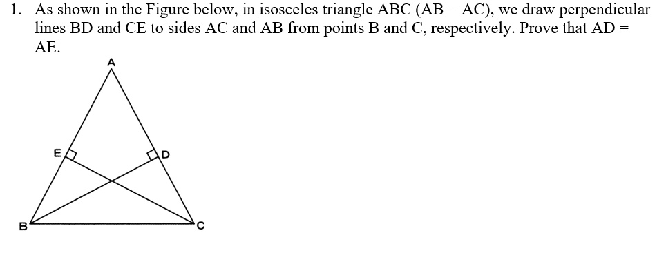 As shown in the Figure below_ in isosceles triangle A… - SolvedLib