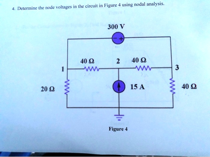 Solved Determine The Node Voltage Using Nodal Analysis 4 Determine