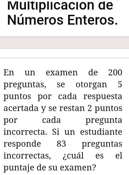 SOLVED: Ayudaaa, Procedimiento De Multiplicación De Números Enteros ...