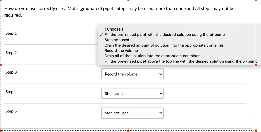 How do you use correctly use a Mohr (graduated) pipet… SolvedLib
