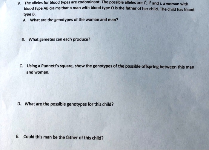 solved-the-alleles-for-blood-types-are-codominant-the-possible-alleles-are-and-i-woman