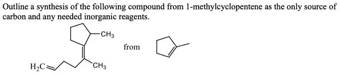 SOLVED: Outline a synthesis of the following compound from 1 ...