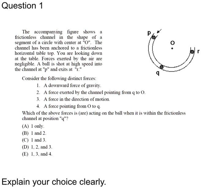 Question 1 The Accompanying Figure Shows A Frictionless Channel In The ...