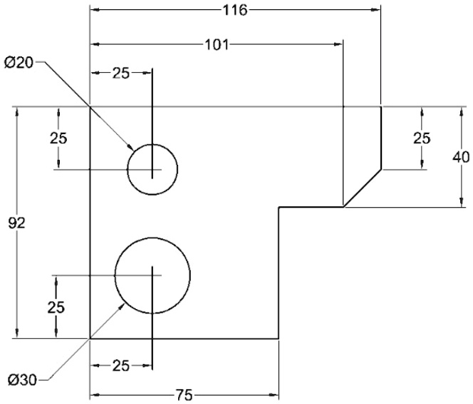 Start at a convenient point. To draw the circles, you may use UCS ...