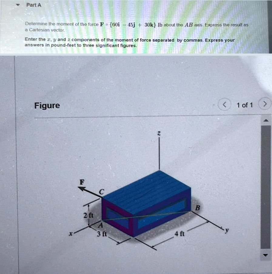 Part A Determine The Moment Of The Force F 60i 45j part-a-determine-the-moment-of-the-force-f-60i-45j