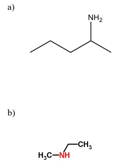 Solved Classify The Following Amines As Primary Secondary Or Tertiary And State Their Names