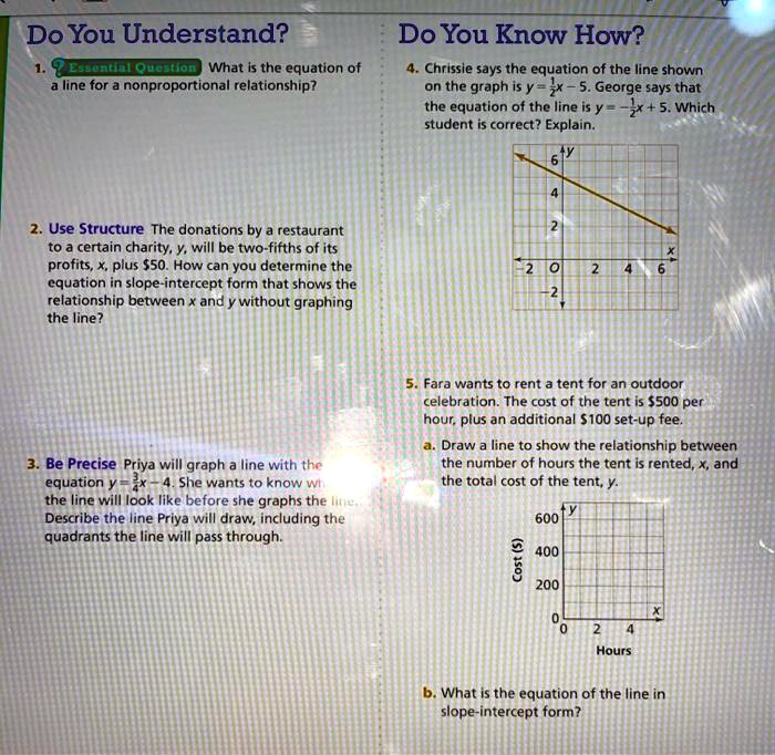 do you understand 3 eggontine quostion what is the equation of line for