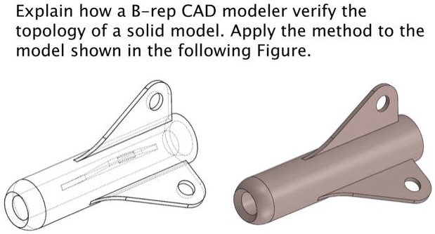 SOLVED: Explain how a B-rep CAD modeler verifies the topology of a ...