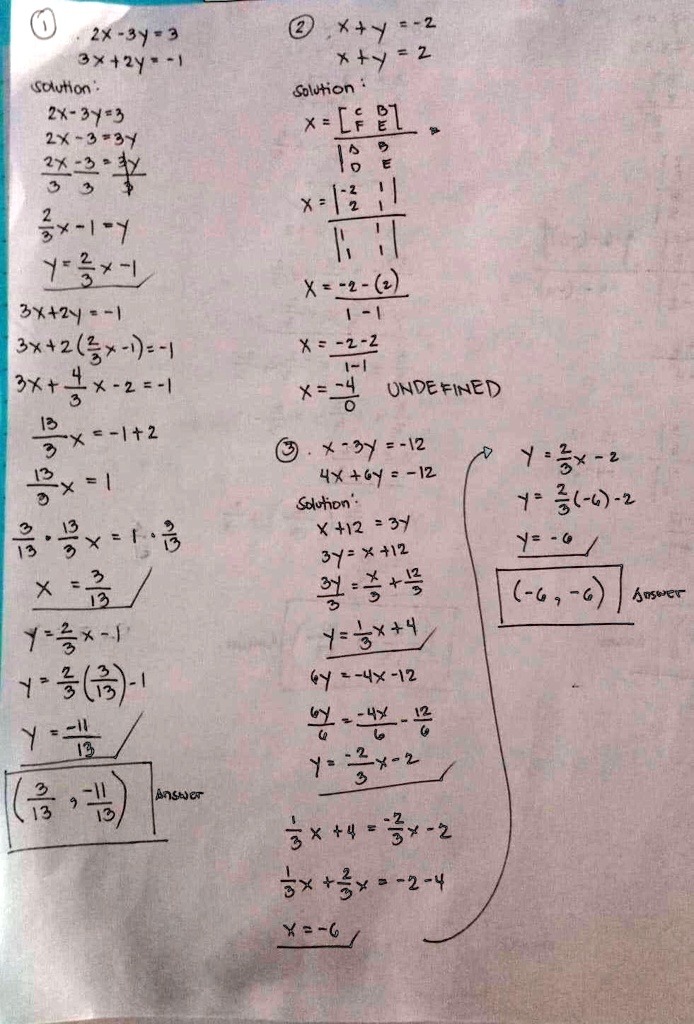 Solved 2x 3y 3 3x 2y Kdlution 2x 37 3 2x 3 37 22 2 4 2 X 7 1 87 38 2y 3 2 3 7 3k 4 X 2 5 X 1 2 8 X 8 X X 3 14 1 1