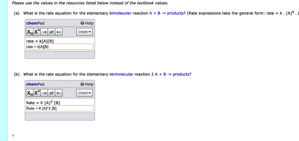 SOLVED: Please Use The Values In The Resources Listed Below Instead Of ...