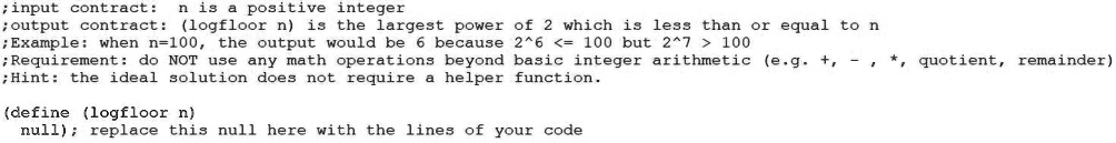 SOLVED: ;input contract: n is a positive integer ;output contract ...