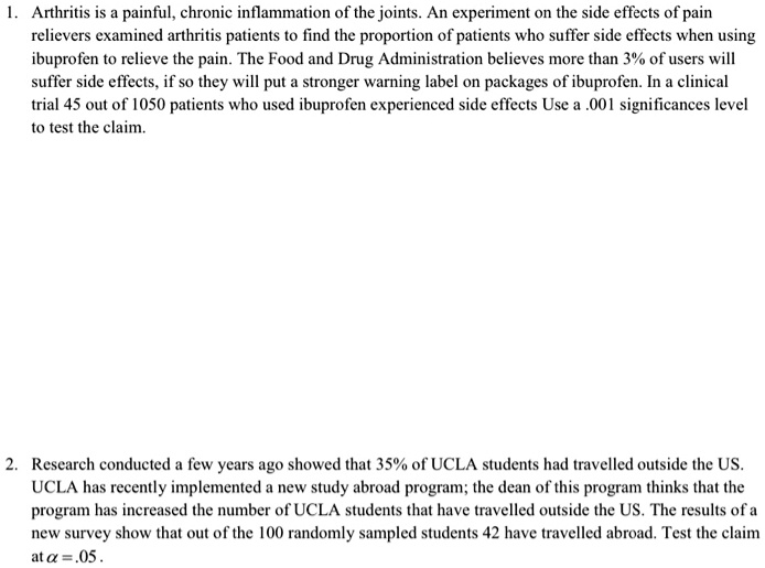 SOLVED Arthritis is a painful, chronic inflammation of the joints. An