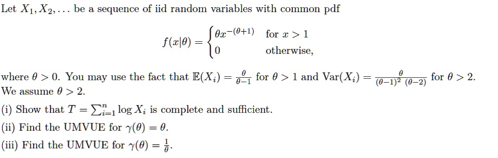 Solved] Let X1,X2,,Xn be a sequence of random samples from a