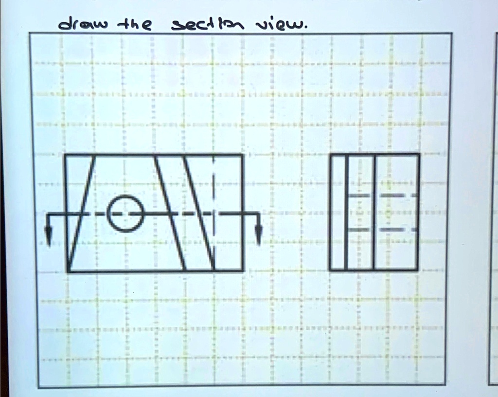 Draw the section view.