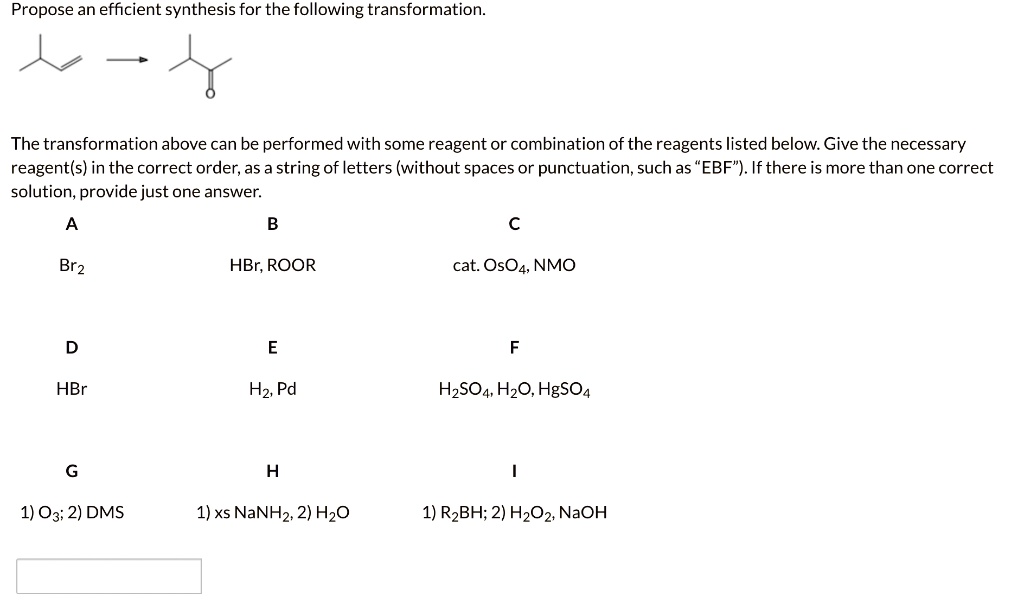 SOLVED: Propose An Efficient Synthesis For The Following Transformation ...