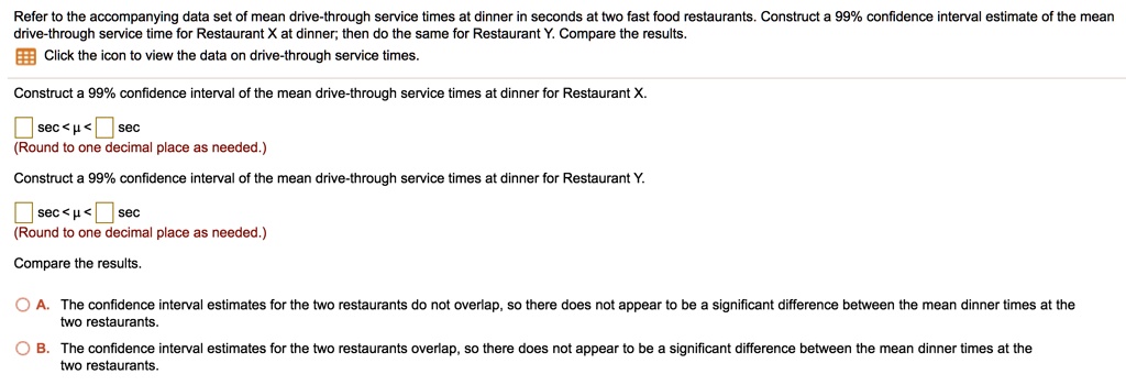 compare two restaurants essay