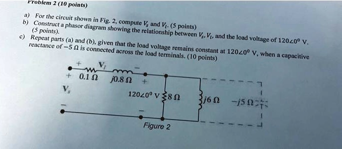 SOLVED: Problem 2 (10 points): a) For the circuit shown in Fig. 2 ...