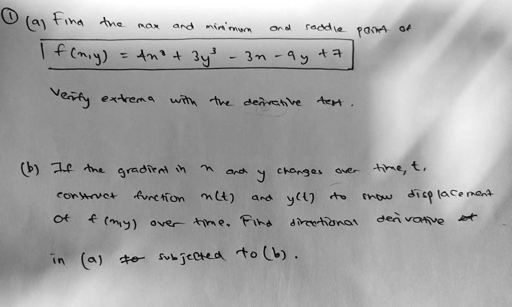 Solved 9 Fina Twe Max And Nin Mum Oc D Faddle Pona 64 3 Q 43 F Y Am 35 Jeaty Extren G 4w Tl Dezrtve Art 1 Tne 9radia