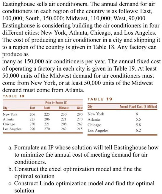 please show clear steps for linear programming excel solver and lingo ...