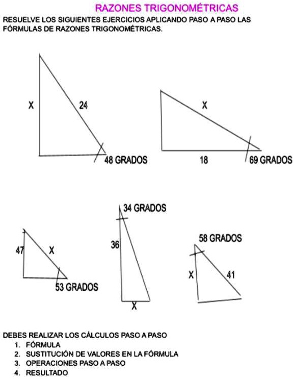 SOLVED si m ayudan les doy un beso RAZONES TRIGONOMÉTRICAS RESUELVE