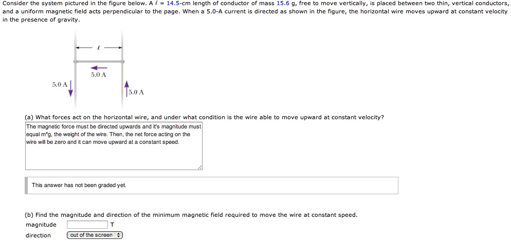 SOLVED: Consider the system pictured in the figure below. A = 14.5-cm ...