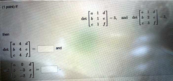 point if det 1 and det hen det and 52182