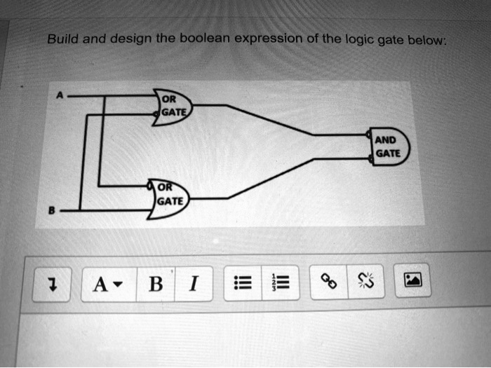 SOLVED: Build and design the boolean expression of the logic gate below ...